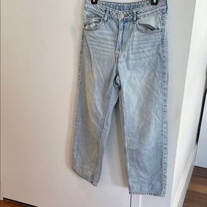 Kids H&M Loose Fit Light Blue Jeans